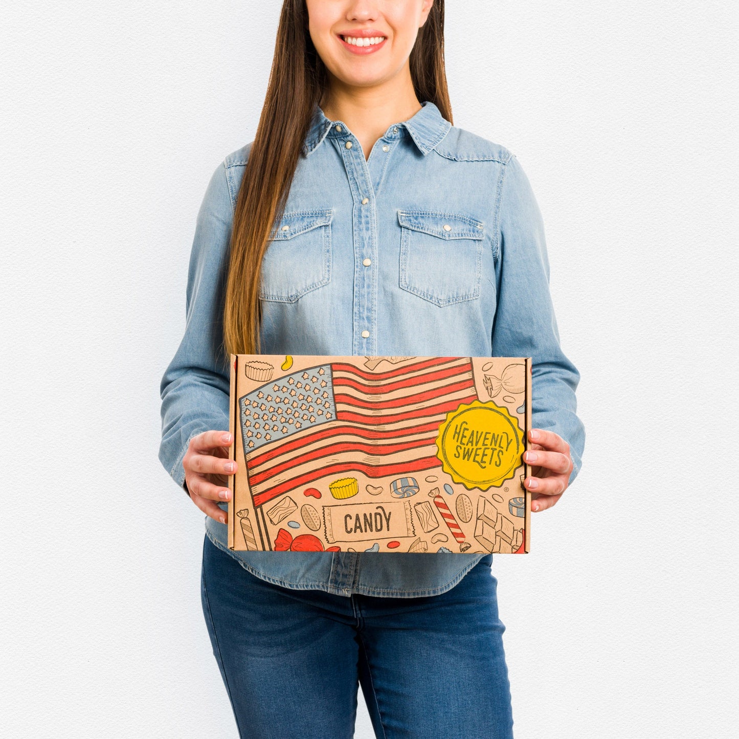 American Party Mix Candy Box - Large