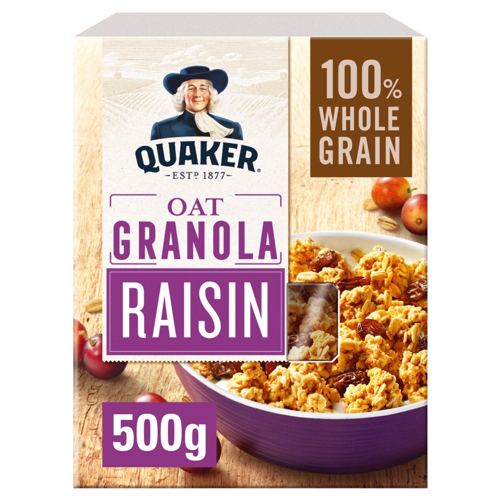 Quaker Oat Granola Raisin 500g