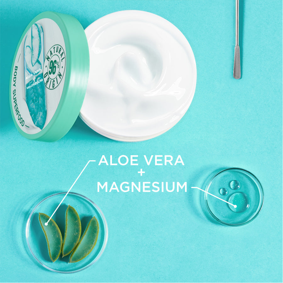 Garnier Body Superfood Aloe Vera & Magnesium Moisturising & Soothing Body Cream 380ml