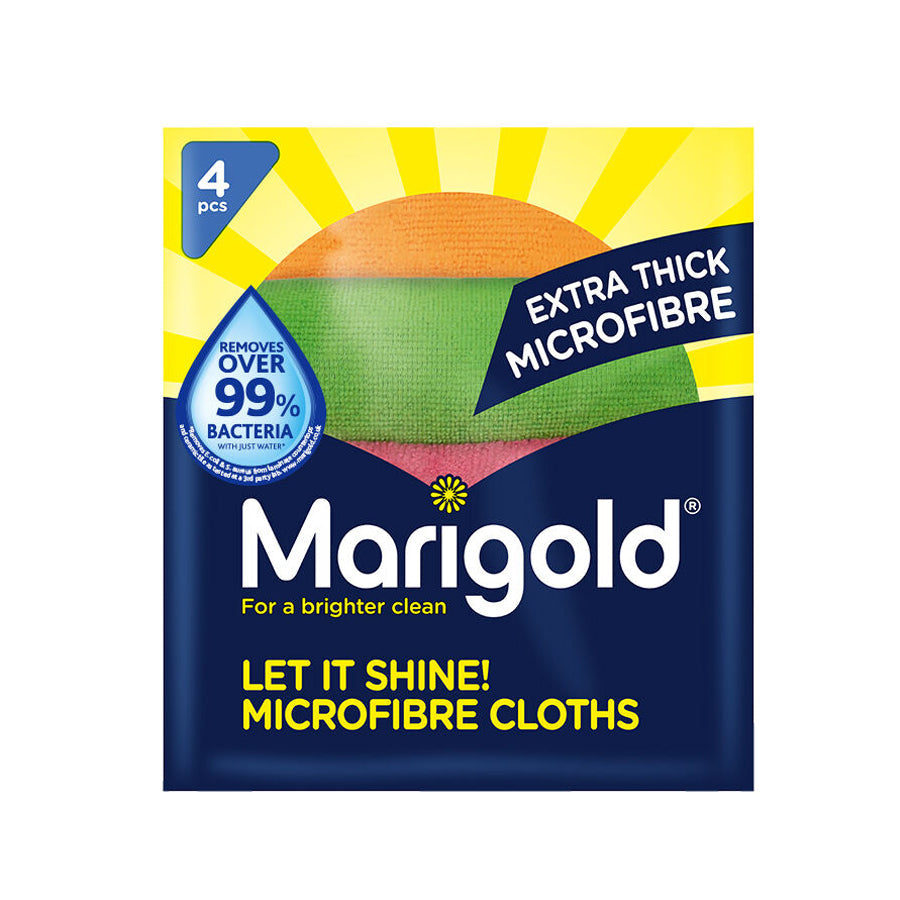 Marigold Let It Shine! Microfibre Cloths (4 Pack)