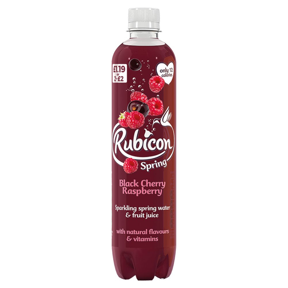 Rubicon Spring Black Cherry & Raspberry, PMP 500ml (Case of 12)