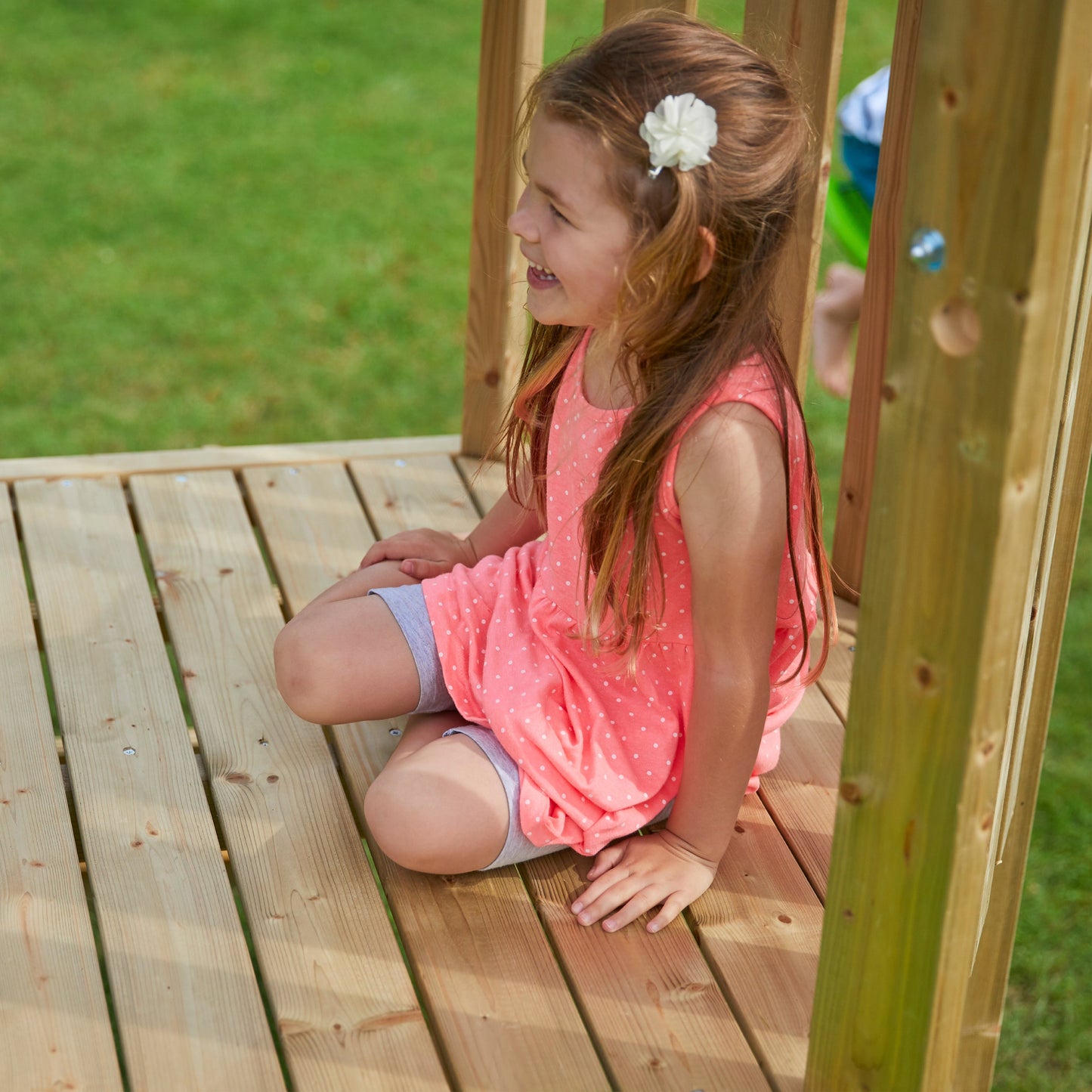 TP Castlewood Ludlow Wooden Climbing Frame with Single Swing Set & Slide - FSC<sup>®</sup> certified