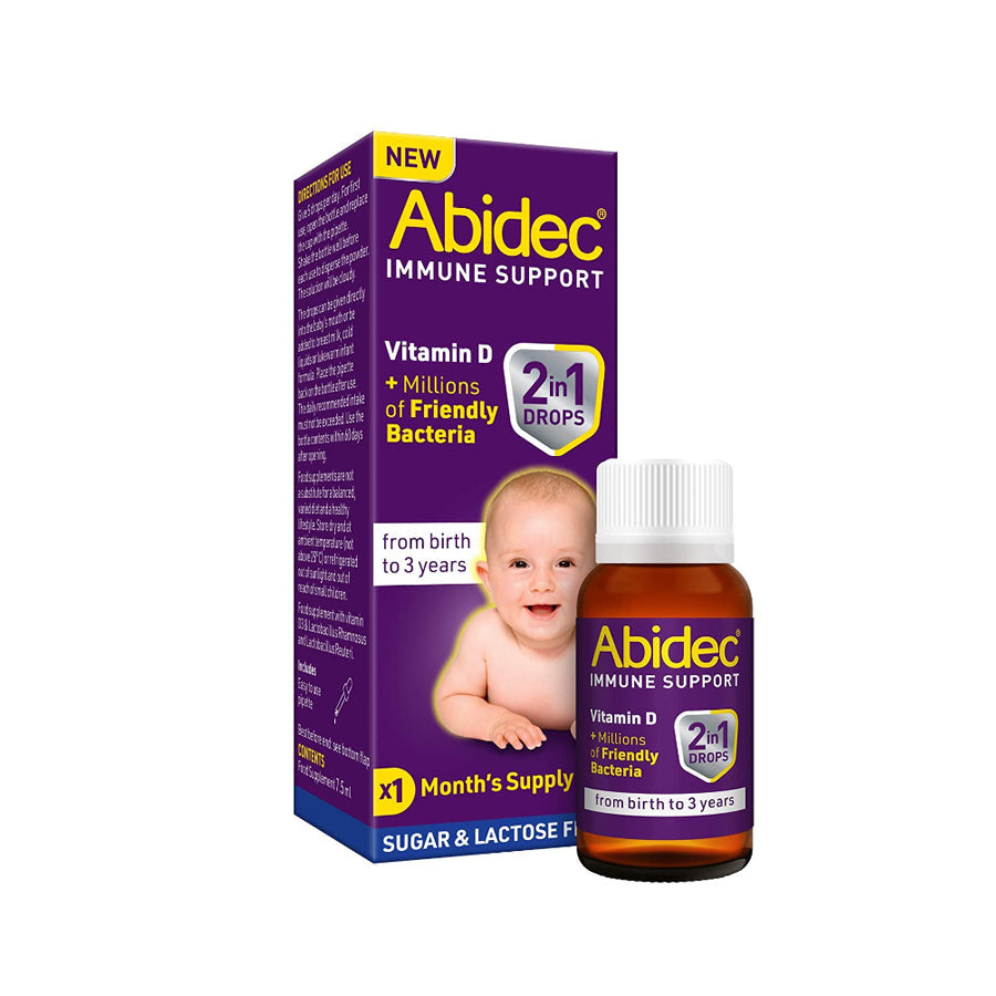 Abidec Immune Support 2-in-1 Vitamin D Drops 7.5ml