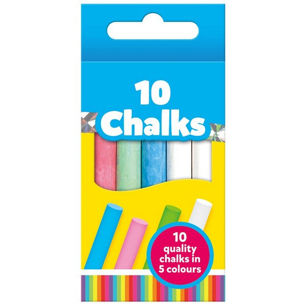 Coloured Chalk - pack of 10
