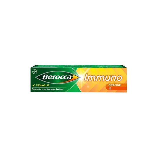 Berocca Immuno Effervescent Tablets: Orange Flavour (15 Pack)