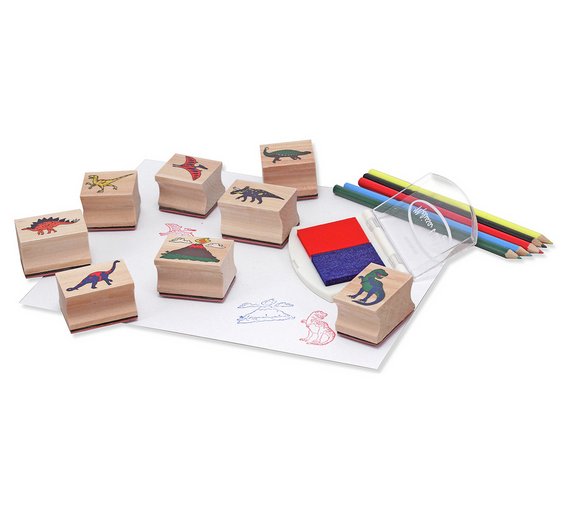 Dinosaur Stamps - Wooden Stamping Set