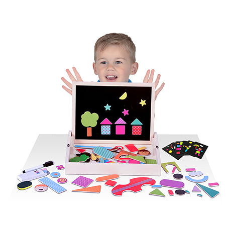 Magnetic Shapes Activity Box - creative travel set