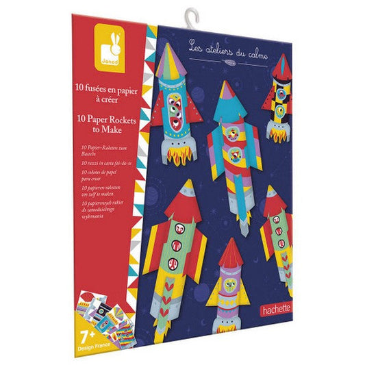 Ten Paper Rockets to Make Craft Set