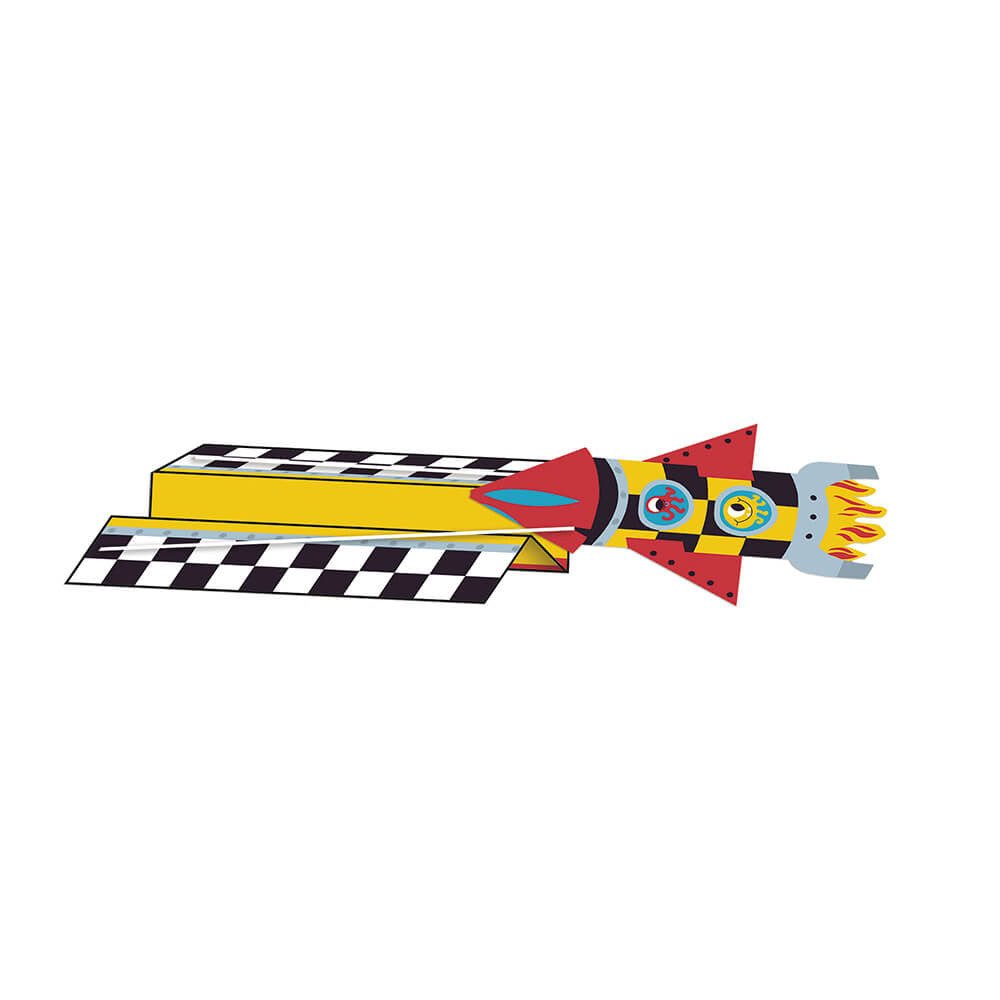 Ten Paper Rockets to Make Craft Set