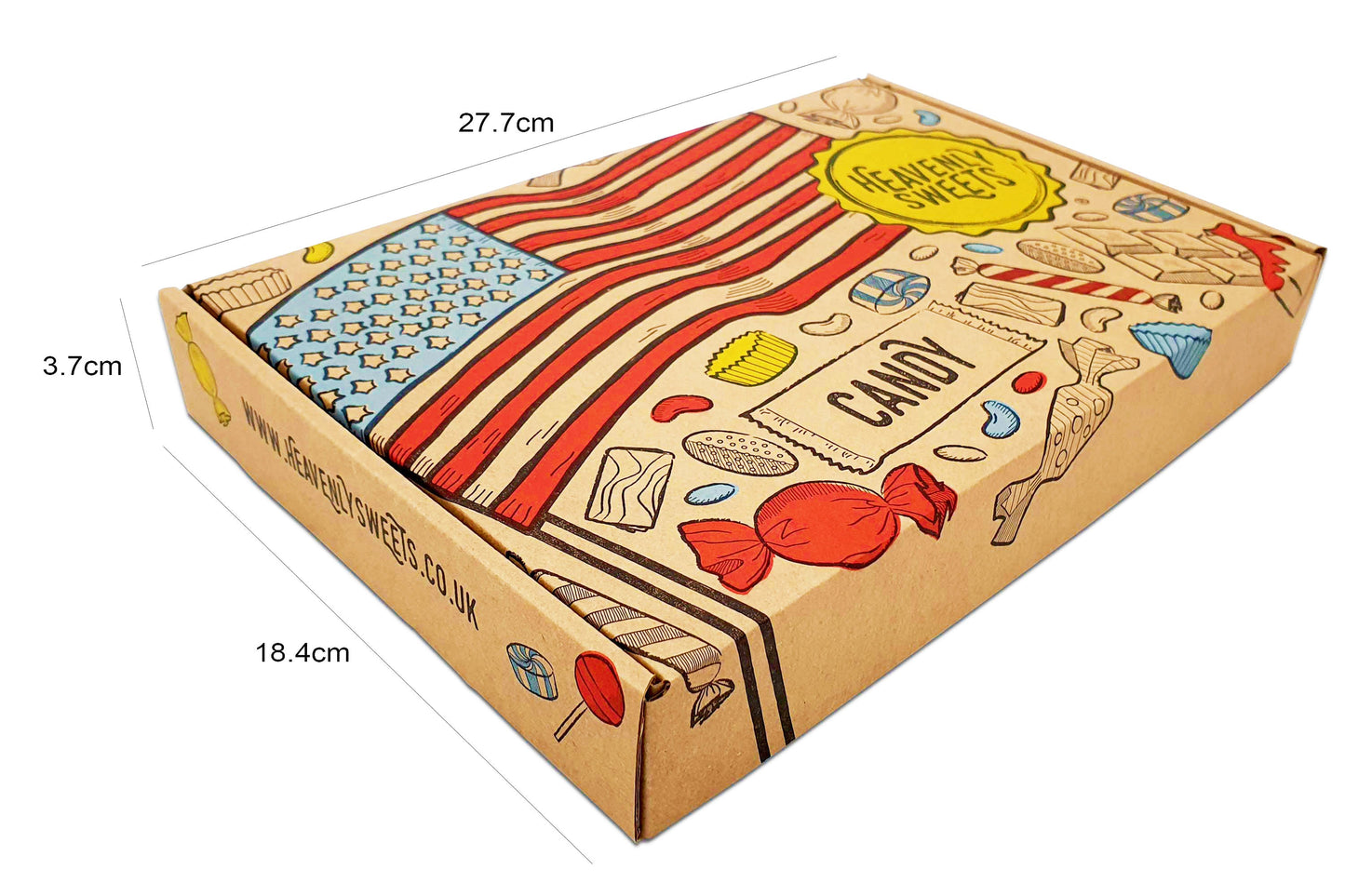 American Mixed Sweet & Chocolate Hamper - Medium