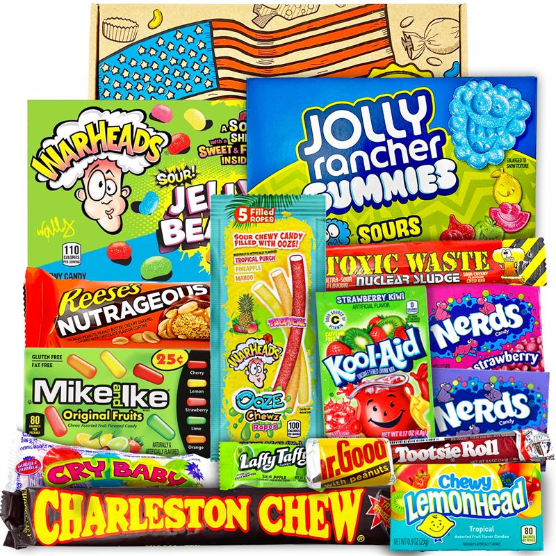 American Mixed Sweet & Chocolate Hamper - Medium