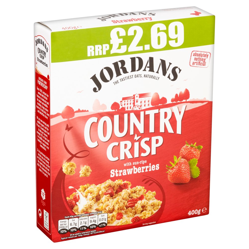 Jordan Country Crisp Strawberry, 400g (Case of 6)