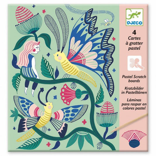 Djeco Scratch Cards - Fantasy Garden.  DJ09719
