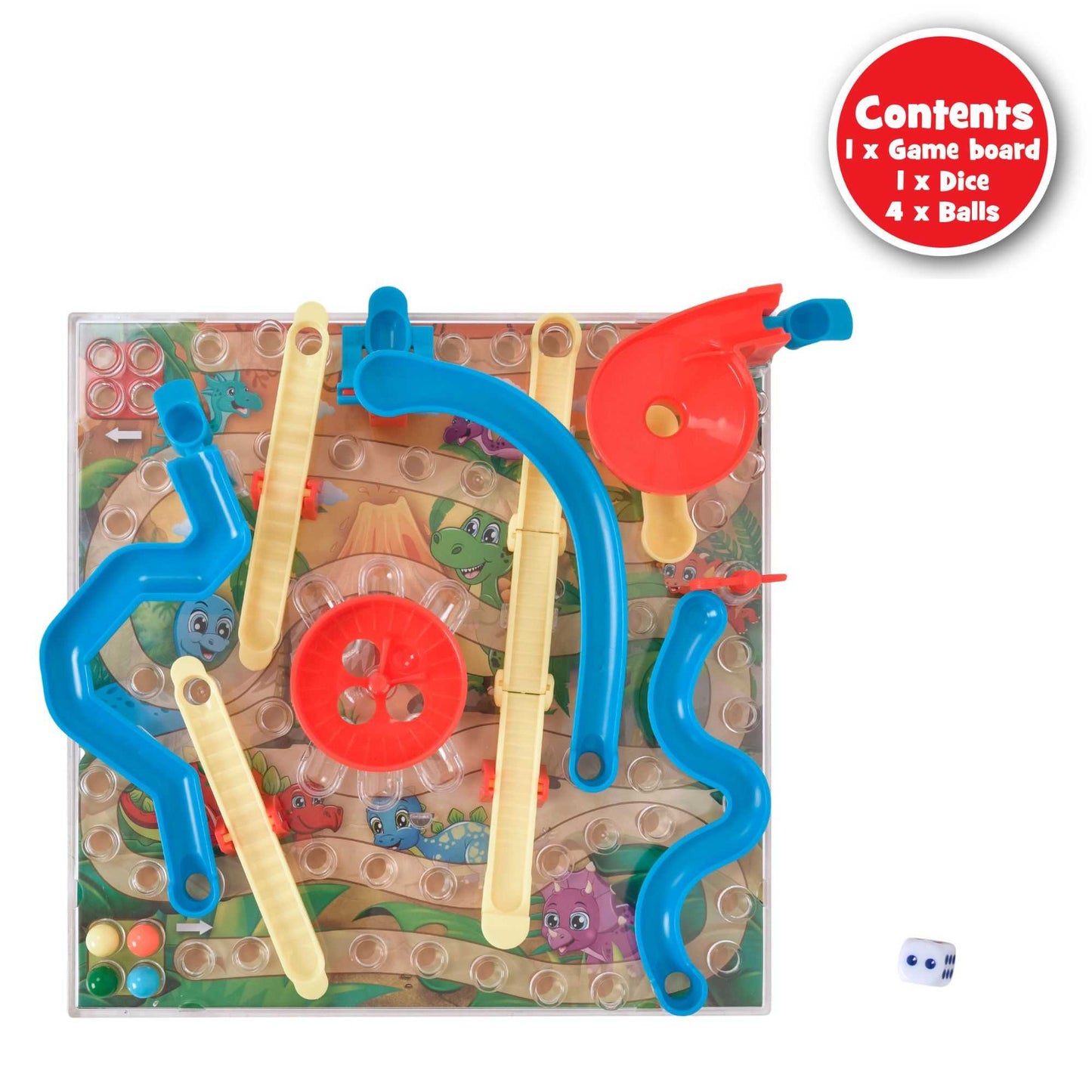 3D Snakes and Ladders Board Game - Dinosaur Edition