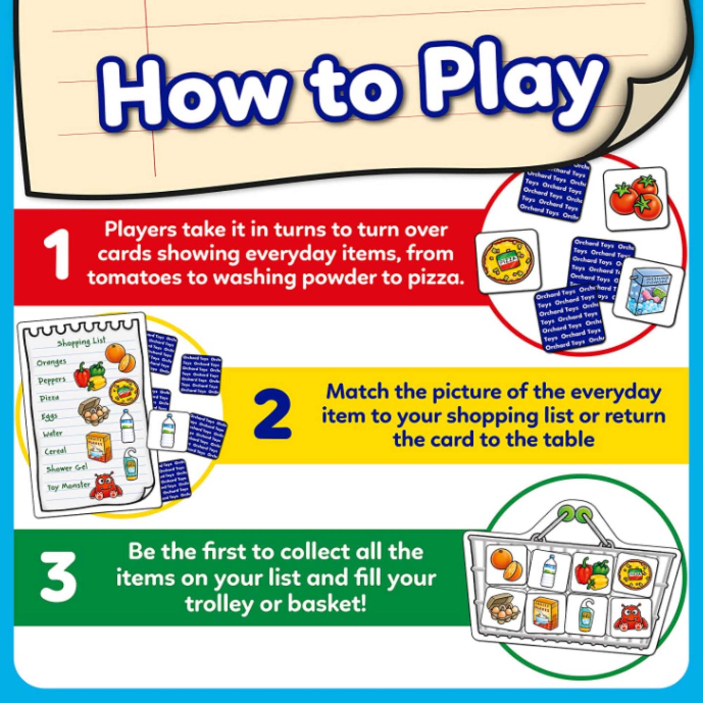 Orchard Shopping List Childrens Card Game