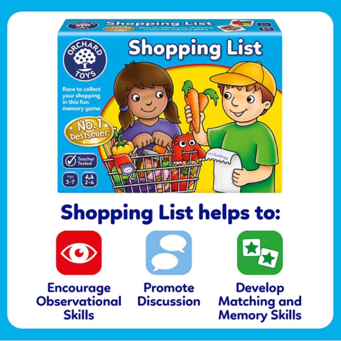 Orchard Shopping List Childrens Card Game