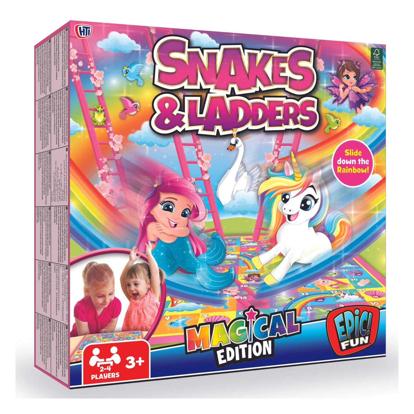 Snakes and Ladders Board Game - Magical Edition