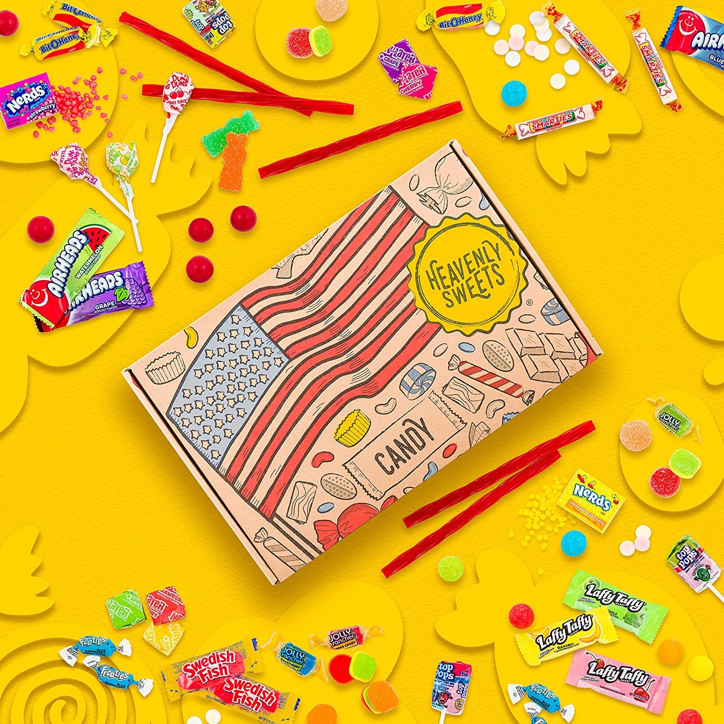 American Party Mix Candy Box - Large