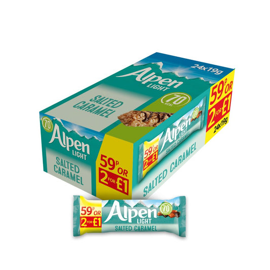 Alpen Light Salted Caramel 19g (Case of 24)