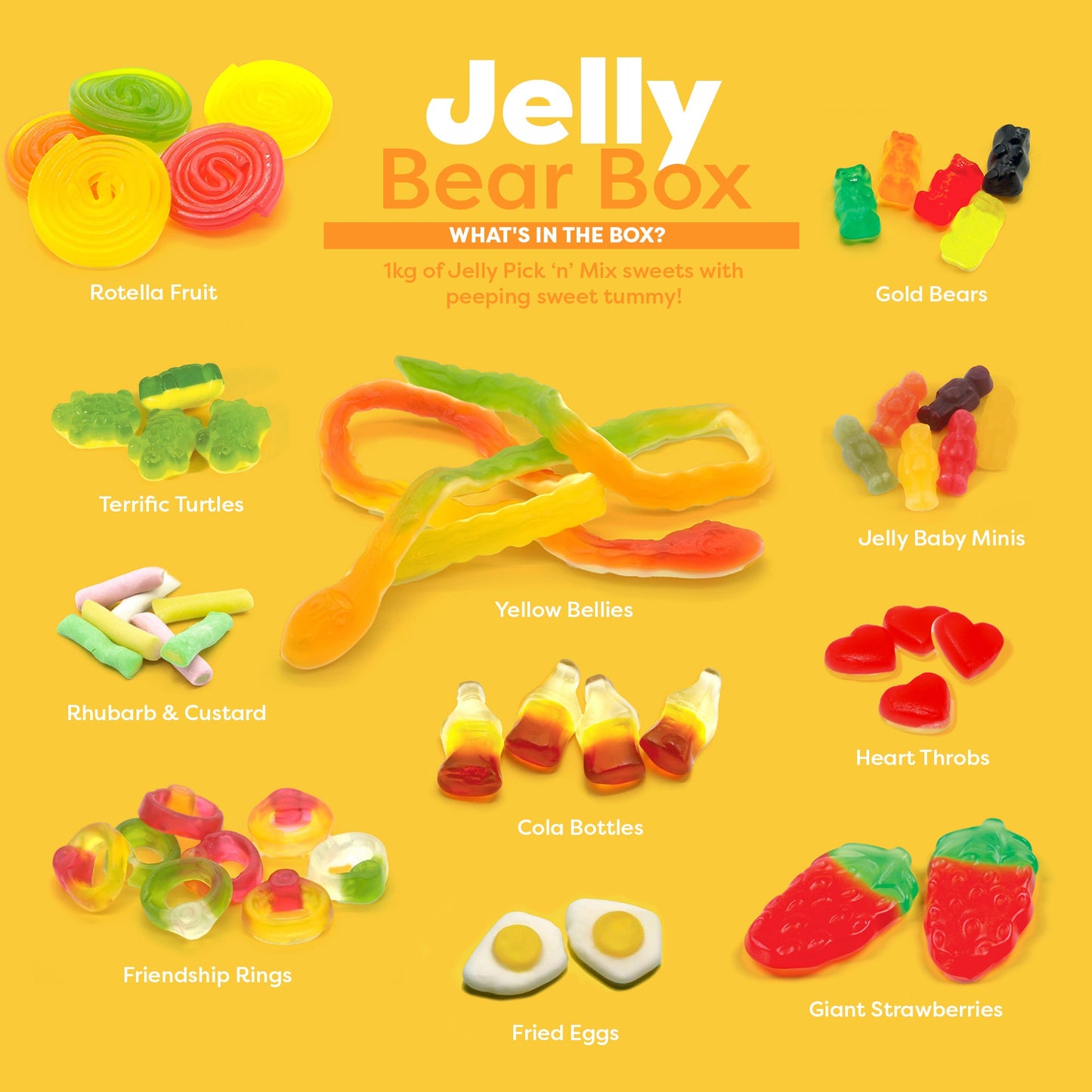 Jelly Sweets Bear Gift Box 850g