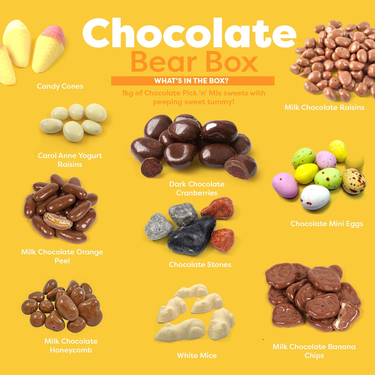 Chocolate Pick & Mix Bear Gift Box 850 grams
