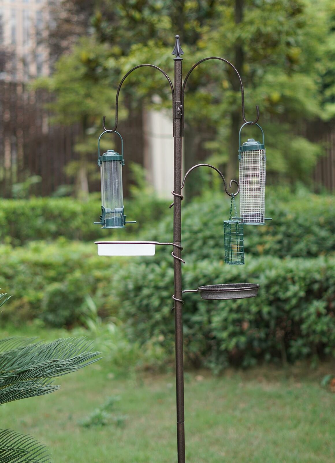 Bird Feeding Station with Water Bath