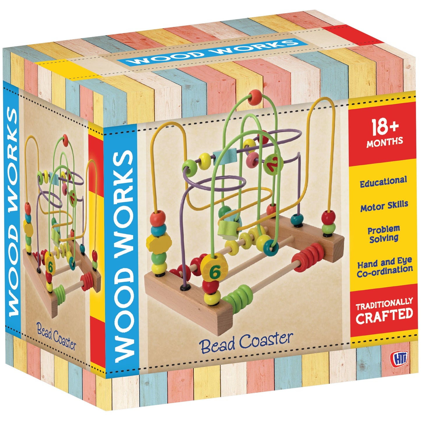 WoodWorks Bead Maze Activity Cube