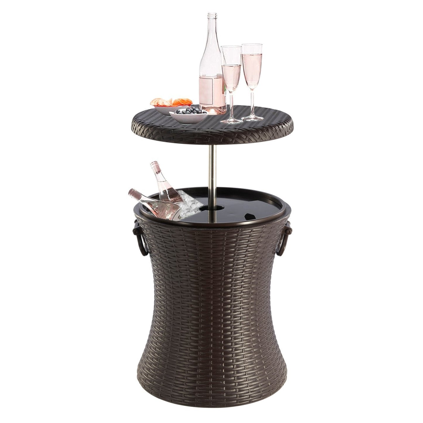 Rattan Style Drinks Cooler Table