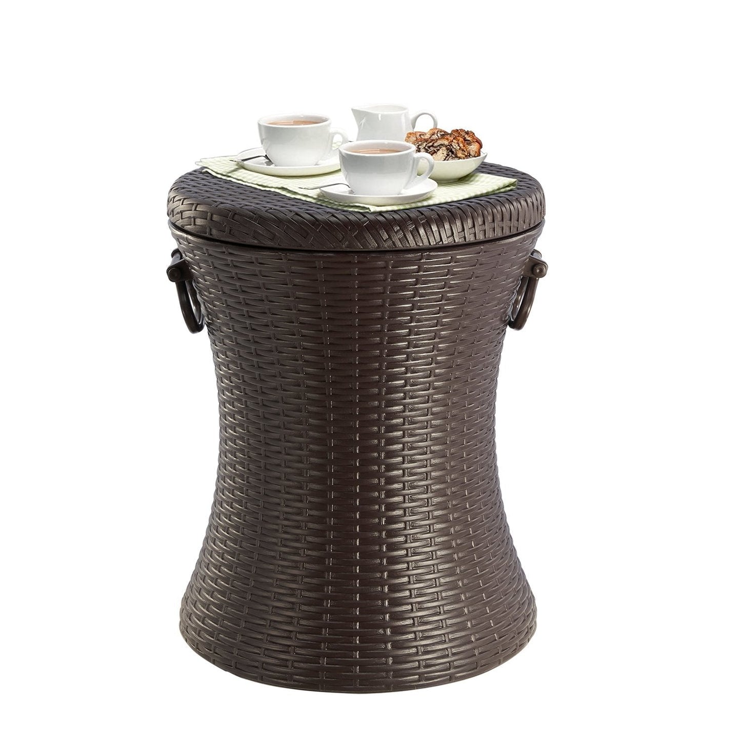 Rattan Style Drinks Cooler Table