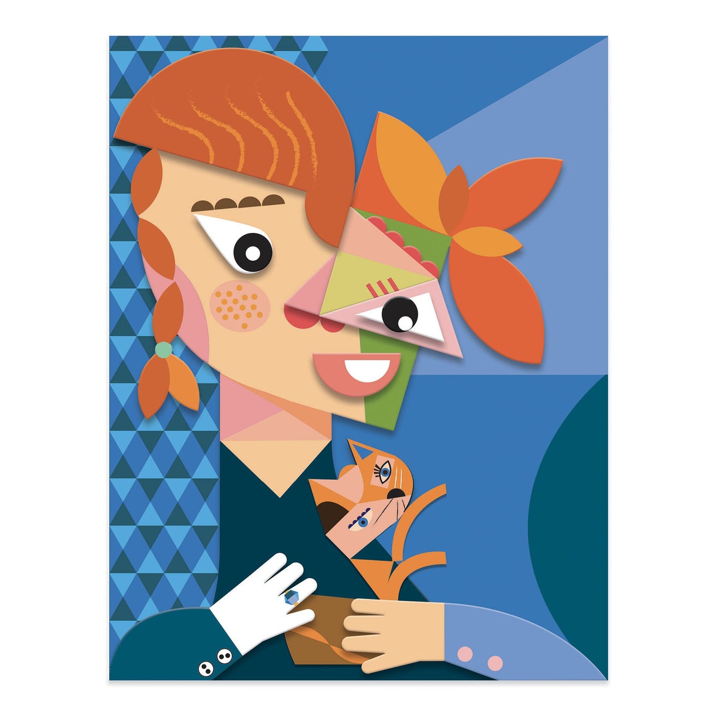 Djeco Squared heads Collage Kit - Inspired by Pablo Picasso