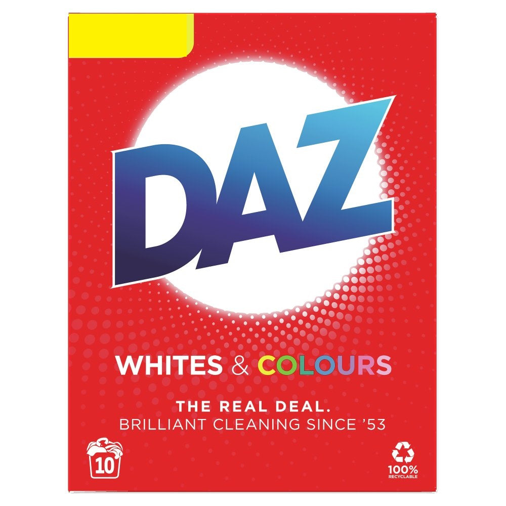Daz Washing Powder Whites & Colours 10 Washes PMP