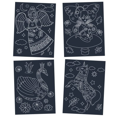Djeco Scratch Boards - Glow in the Dark