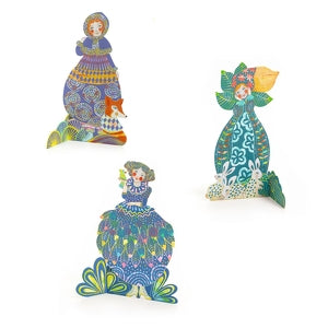 Djeco Scratch Sculptures - Pretty Dresses