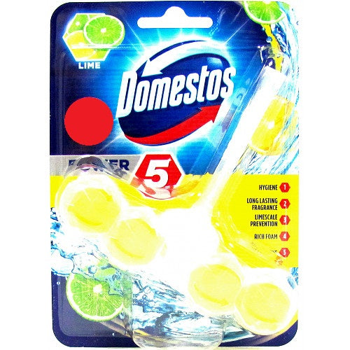 Domestos Lime Toilet Rim Block 55g