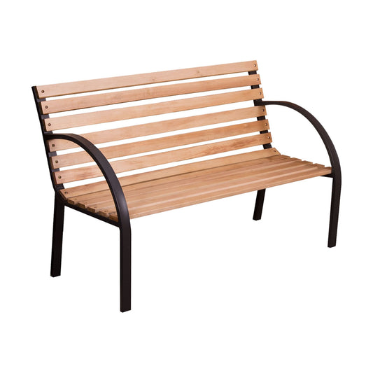 Wooden Steel Frame Garden Bench