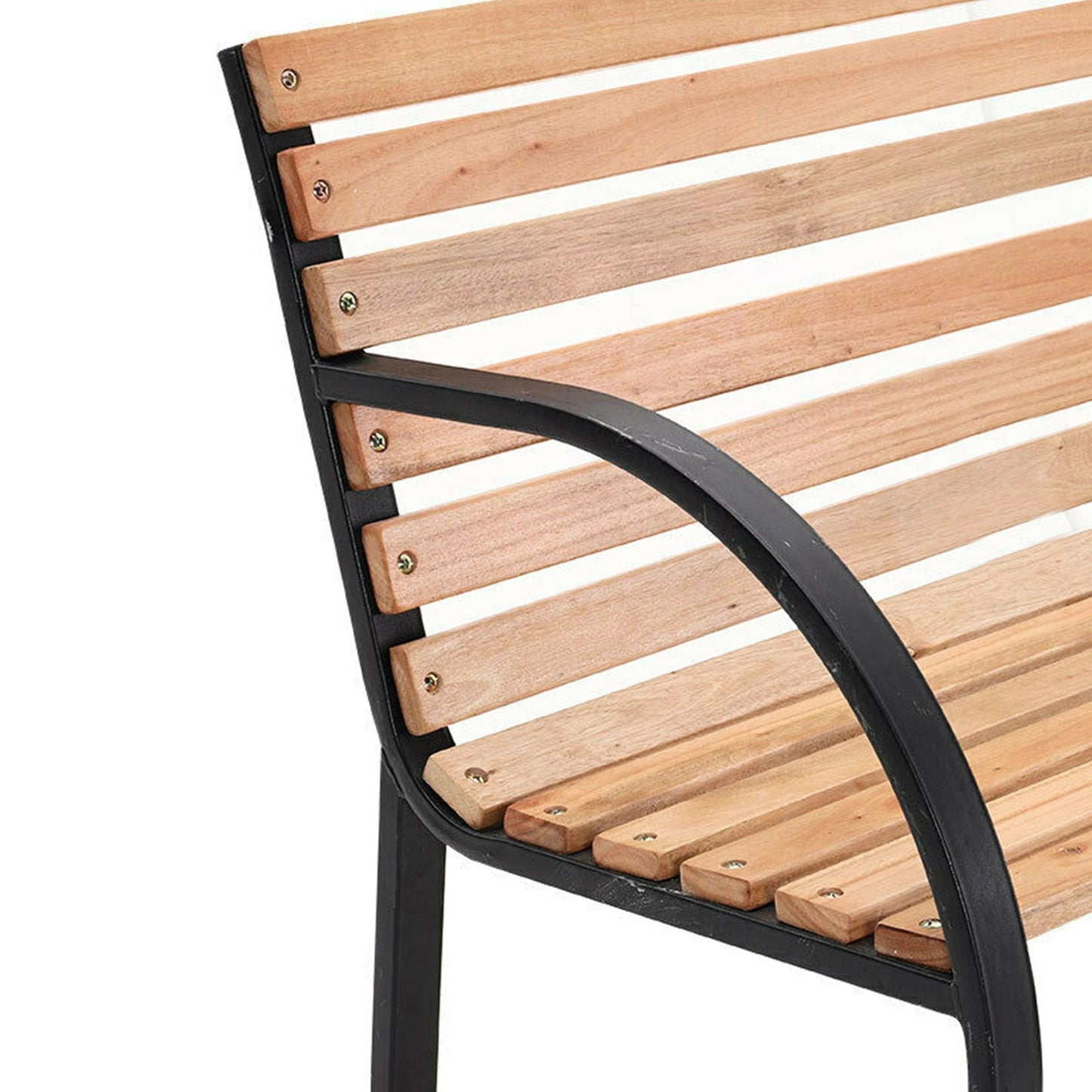 Wooden Steel Frame Garden Bench