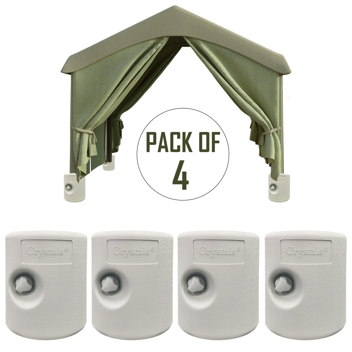 4 x Gazebo Feet Leg Pole Anchor