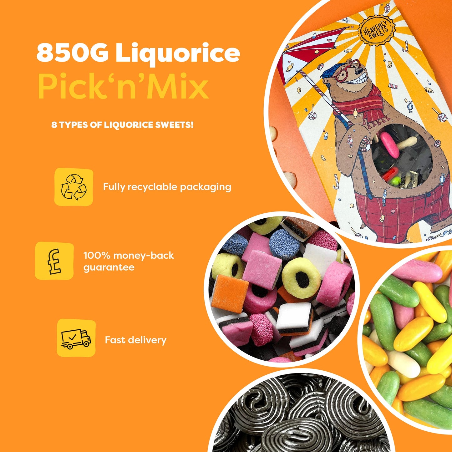 Liquorice Pick & Mix Bear Gift Box 850G