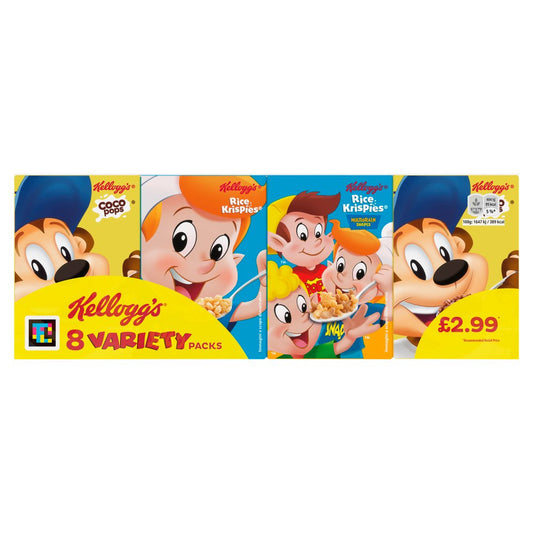 Kellogg's Variety Breakfast Cereal 8pk (Case of 6)