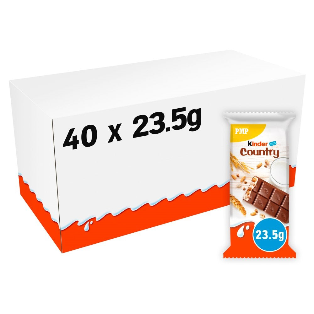 Kinder Country Chocolate Bar PMP 23.5g (Box of 40)