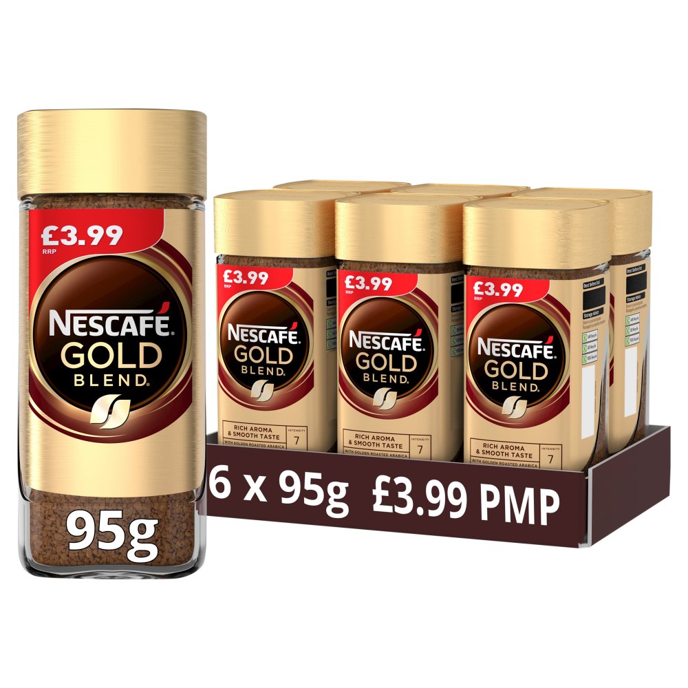 Nescafé Gold Blend Instant Coffee PMP 95g (Case of 6)