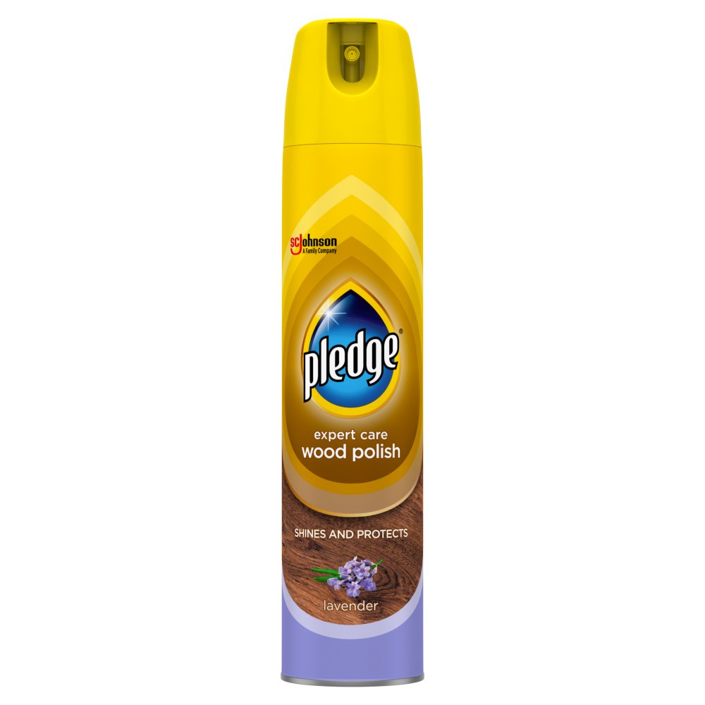 Pledge Expert Wood Care Polish Aerosol Lavender 250ml (Case of 6)