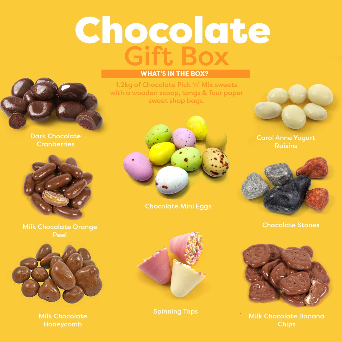 Chocolate Pick and Mix Sweets Gift Box - 1.2kg