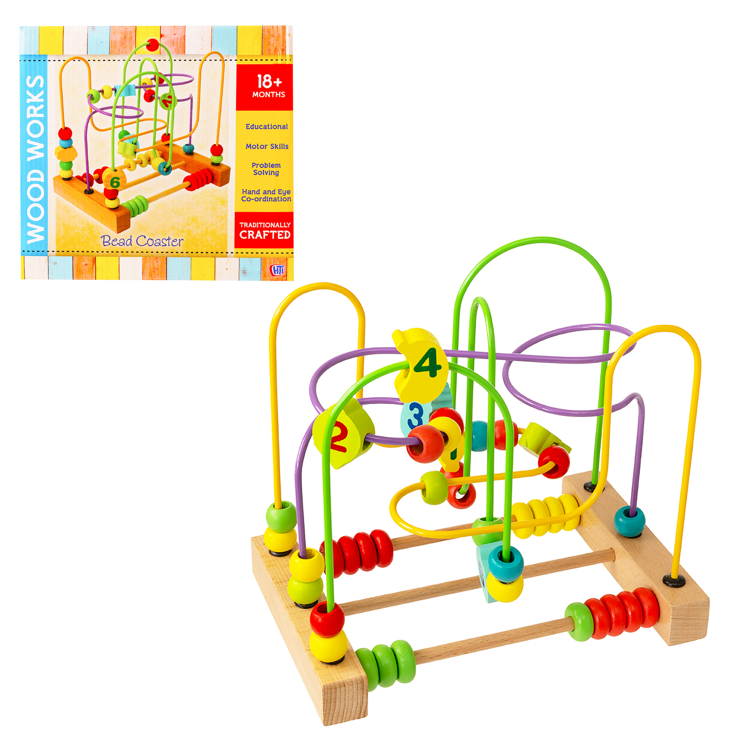 WoodWorks Bead Maze Activity Cube