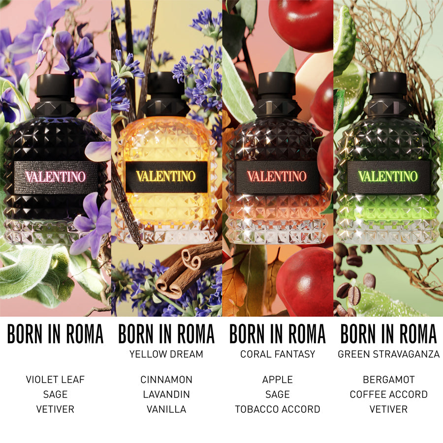 Born In Roma Green Stravaganza Uomo Eau De Toilette For Him 50ml