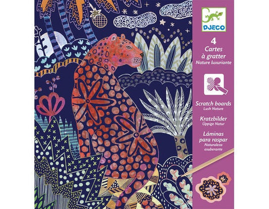 Djeco Scratch Board Craft Set - Lush Nature