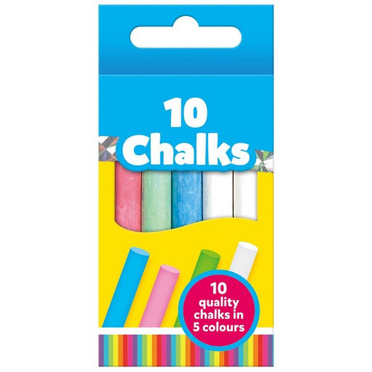 Coloured Chalk - pack of 10