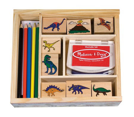 Dinosaur Stamps - Wooden Stamping Set