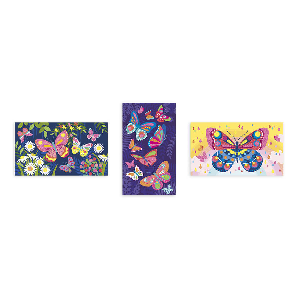 Sand Art Craft Set - Fluorescent Butterflies