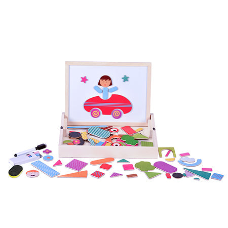 Magnetic Shapes Activity Box - creative travel set